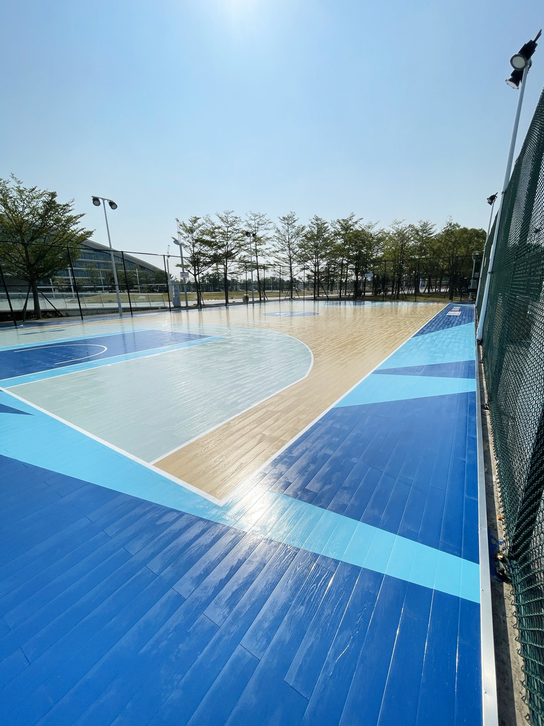 福建晉江第二體育中心戶外籃球場(chǎng)